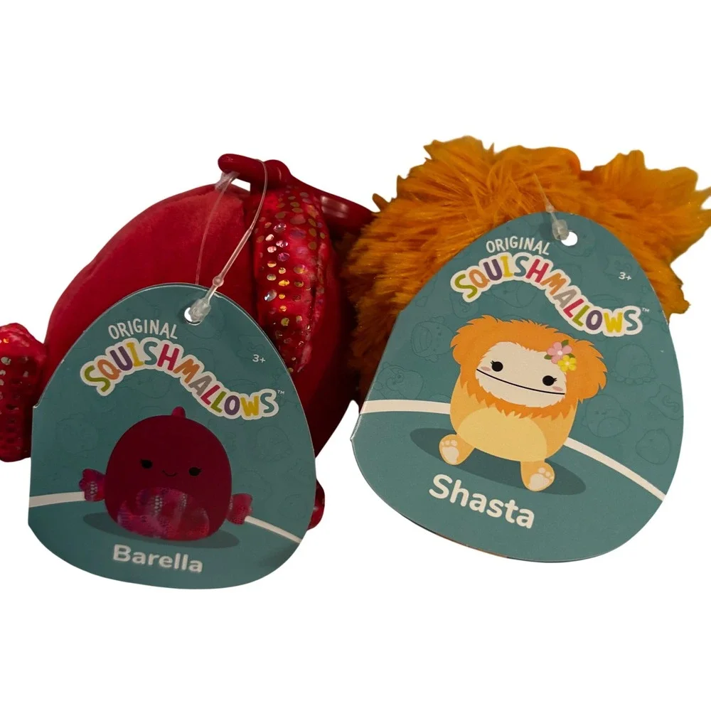 Squishmallow Key Chains NEW Barella & Shasta‎